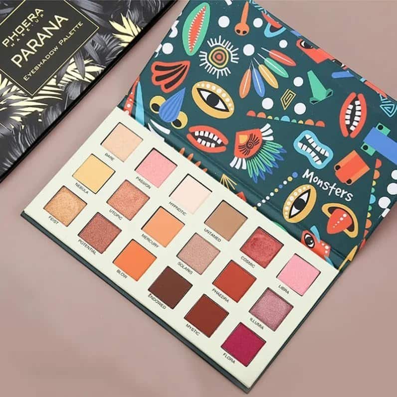 PHOERA 18 Colors Highly Pigmented Eyeshadow Palette - Image 7