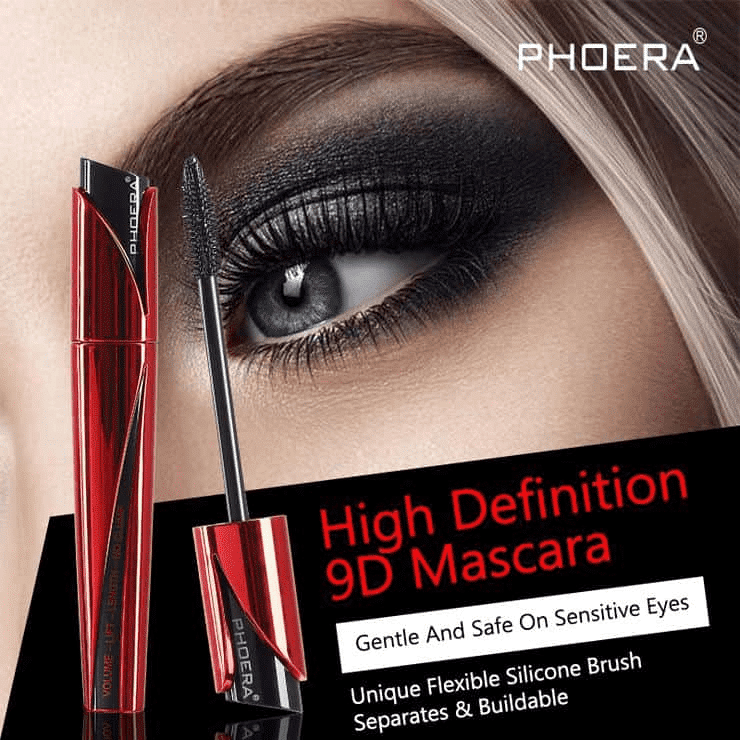 PHOERA 9D High Definition Black Mascara - Image 5
