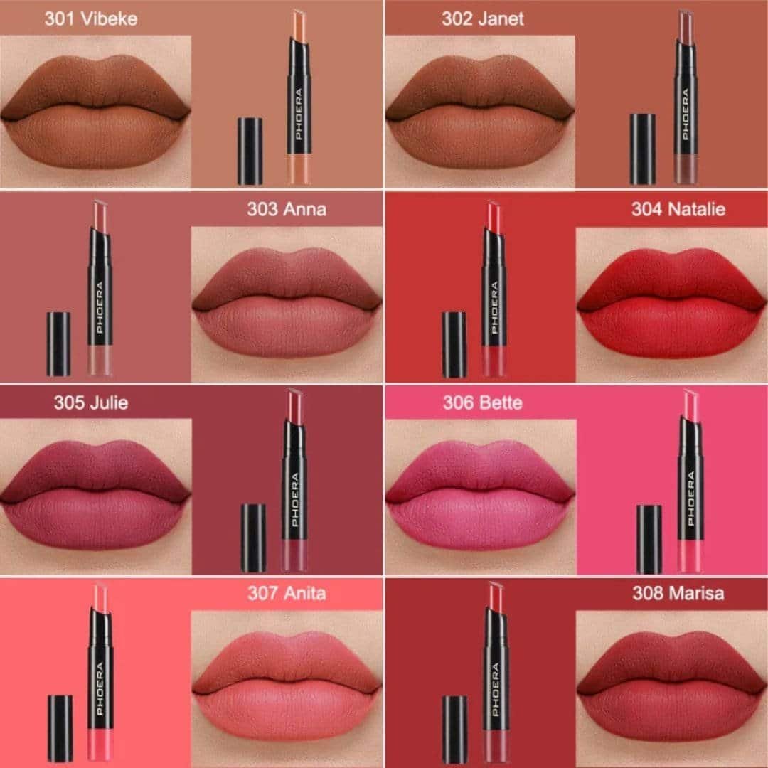 PHOERA Ultra Matte Non Transfer Lipstick - Image 2