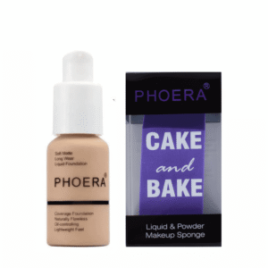 PHOERA Liquid Foundation & Makeup Sponge Combo