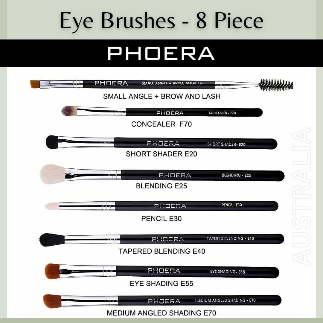 PHOERA Eye Brush 8-Piece Set - Image 2