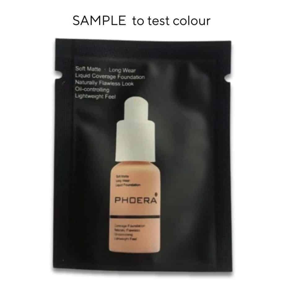 Full Coverage Liquid Foundation SAMPLES TO TEST COLOUR