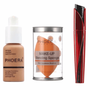 Full Coverage Foundation, Mascara & Makeup Blender Sponge Combo