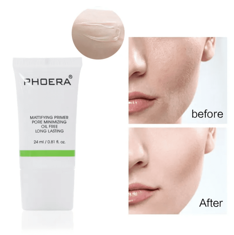 PHOERA Liquid Foundation & 24ml Mattifying Makeup Primer Combo - Image 5