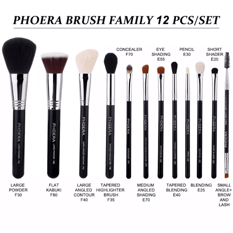 PHOERA Brush Family 12 PCS/SET