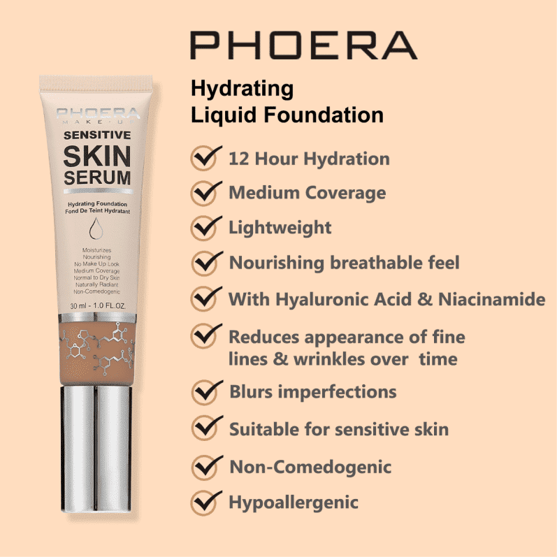 PHOERA Skin Serum Hydrating Foundation - Image 5