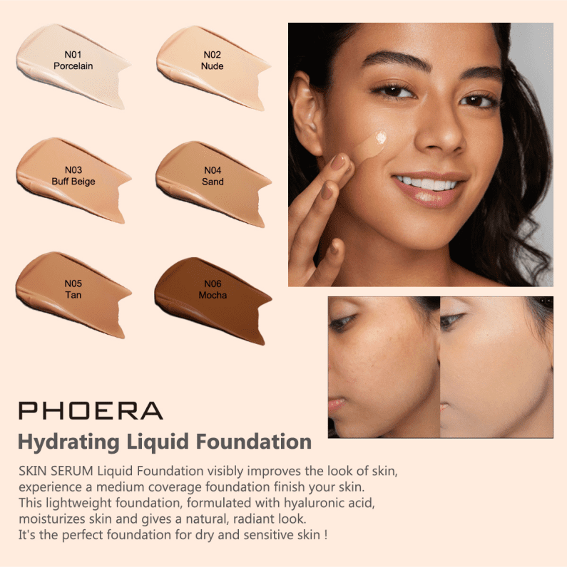PHOERA Skin Serum Hydrating Foundation - Image 4